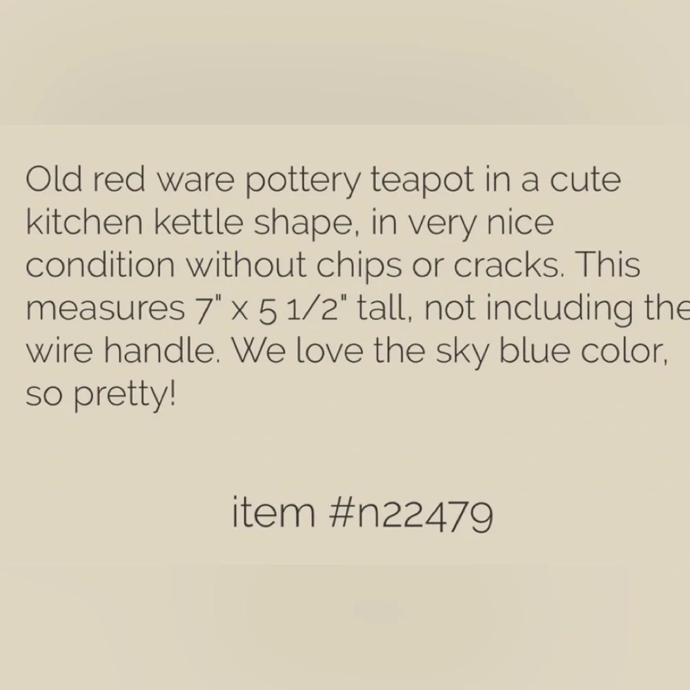 - Vintage Redware Pottery Tea Pot with Wire Handle, old baby blue kitchen teapot